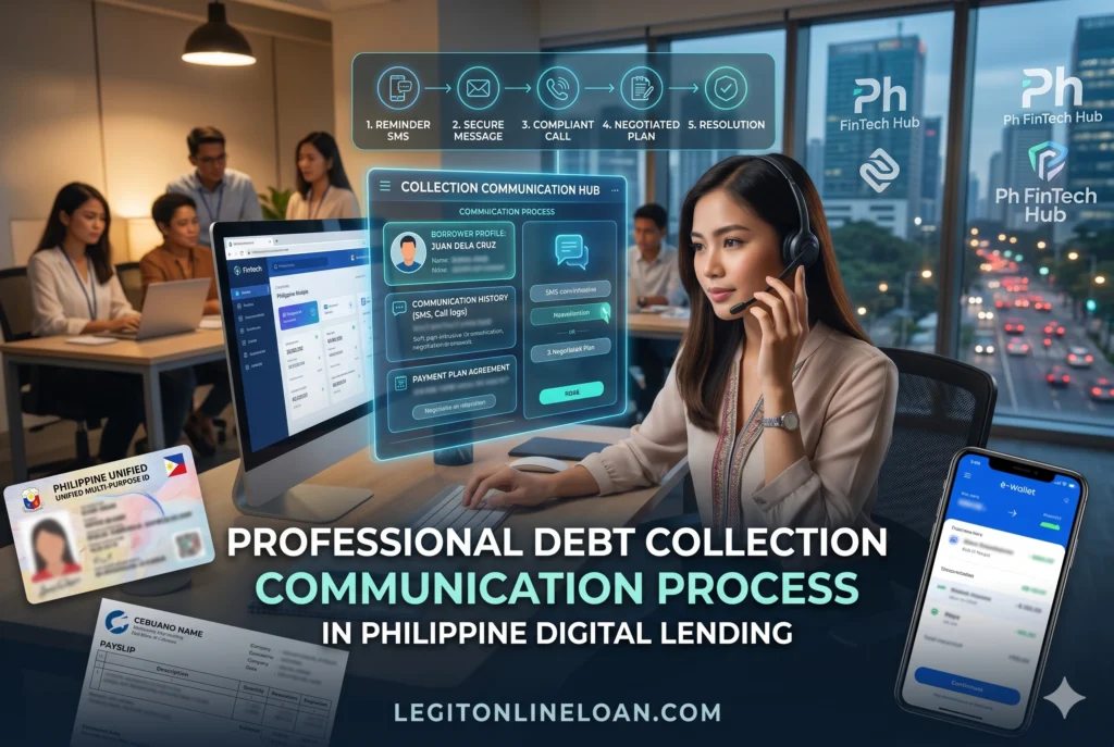 Legal collection practices online loan apps use including borrower notifications and collection agency communication
