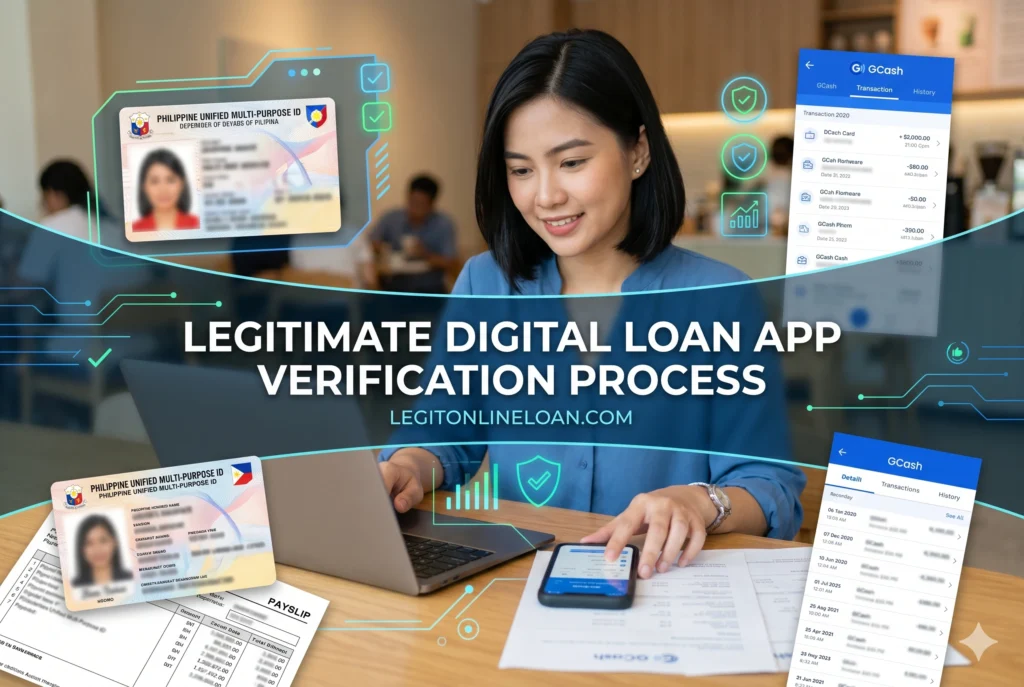 Modern Philippine online lending app using selfie verification and identity validation